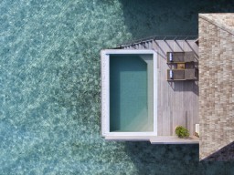 Hurawalhi Island & Spa, Ocean Pool Villa Blick 